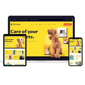 Pet & food Selling website design 